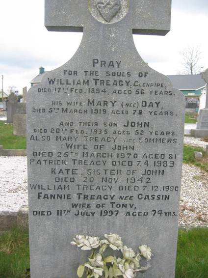 Gravestone Mullinarrigle Treacy William Glenpipe